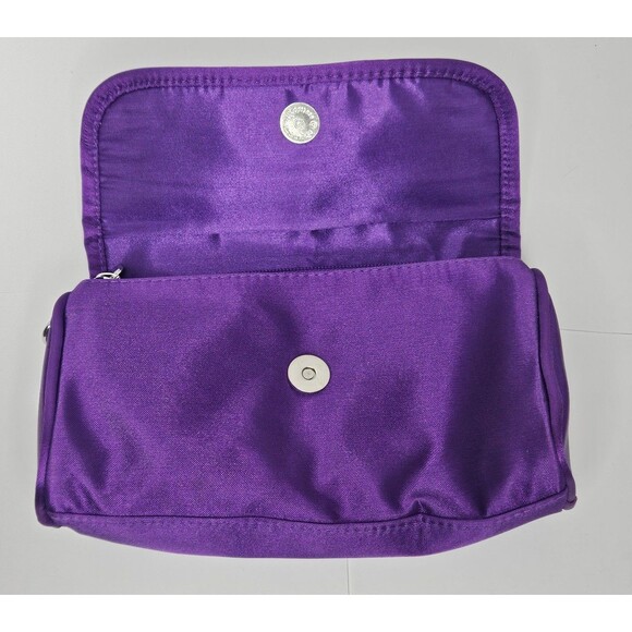 Younique Small Purple Silver Chain Crossbody Purse Clutch - Picture 3 of 8